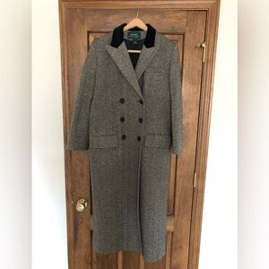 Lauren Ralph Lauren vintage herringbone maxi coat